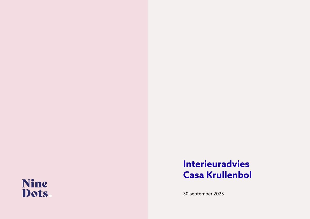 Interieuradvies vakantiehuis Nine Dots