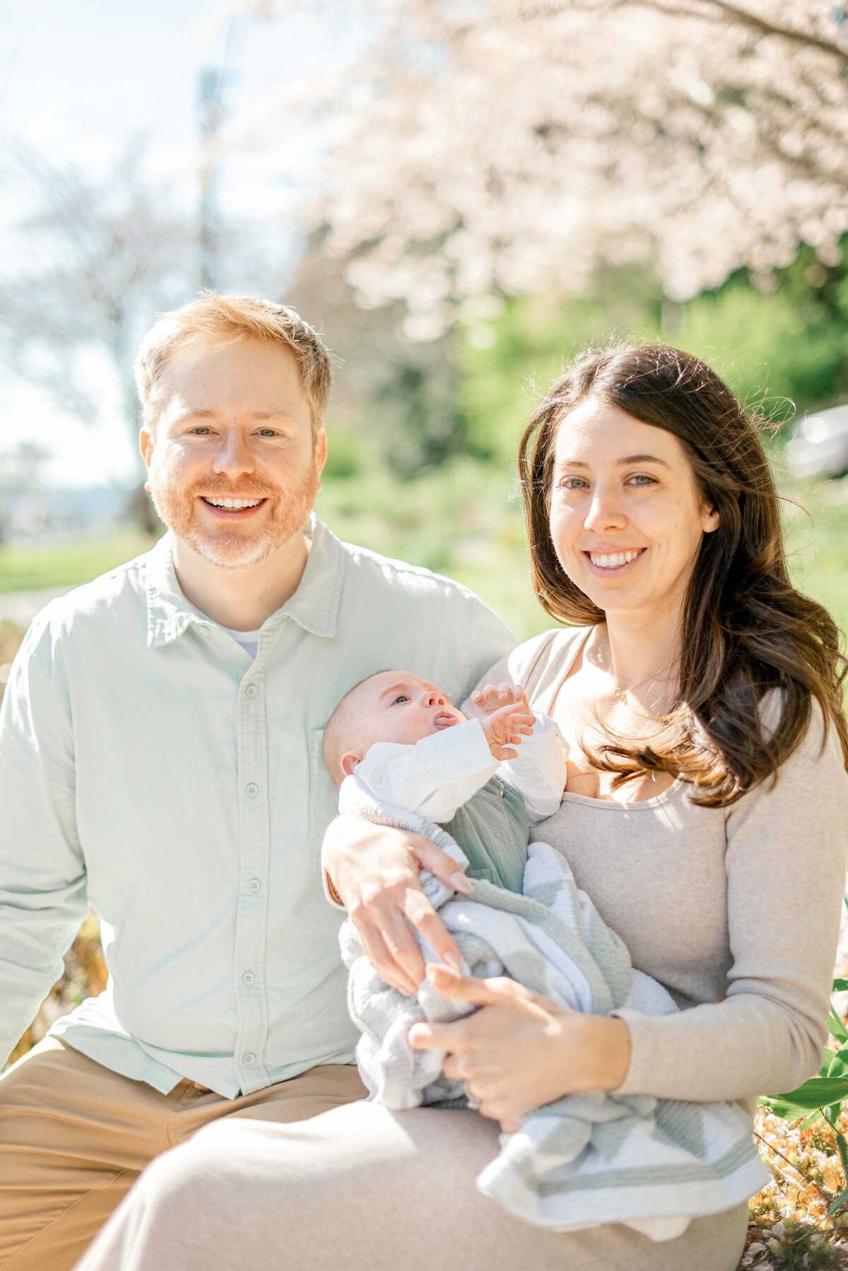 Cherry Blossom Newborn Photos Seward Park1-3