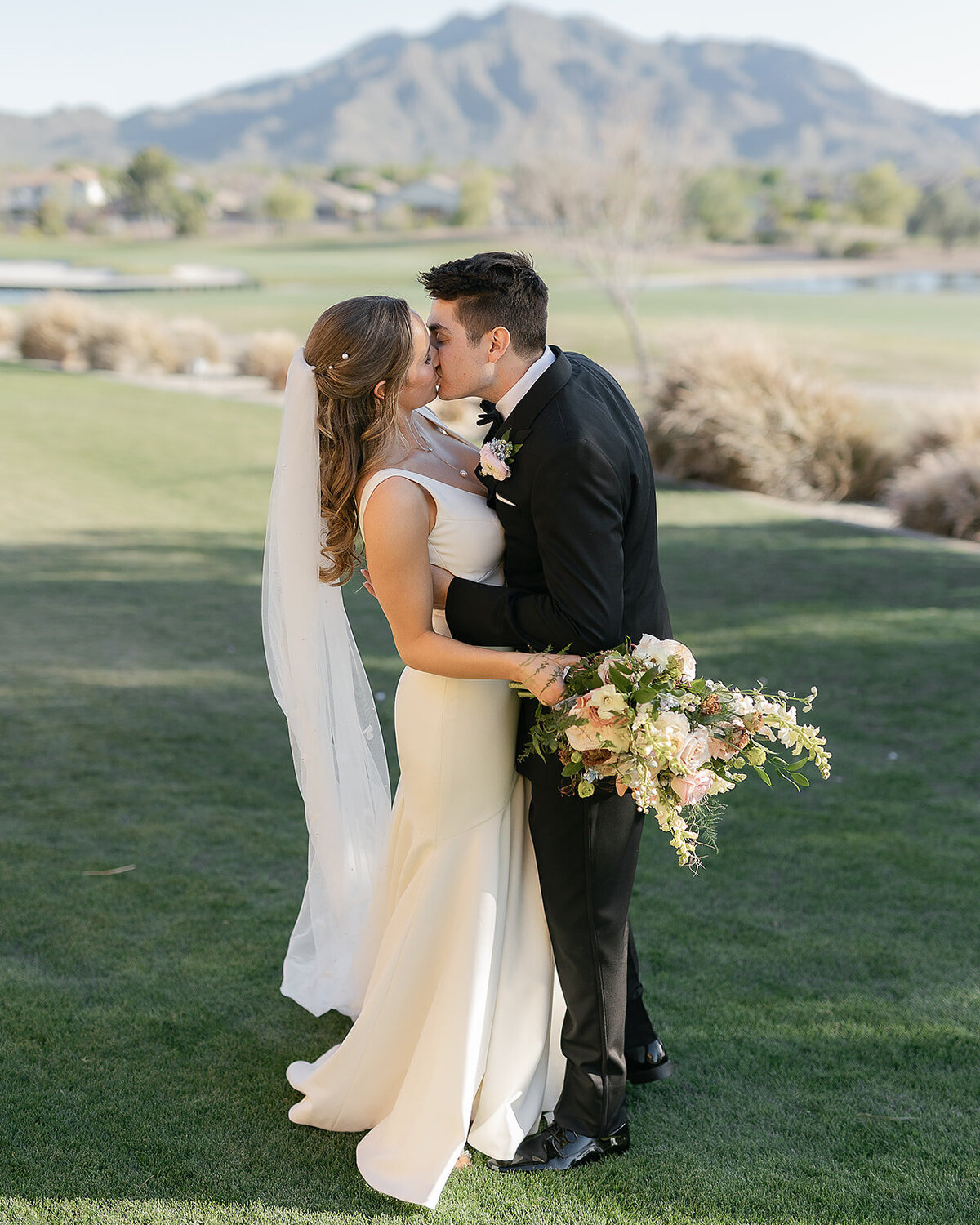 wedding ceremony couple scenic arizona