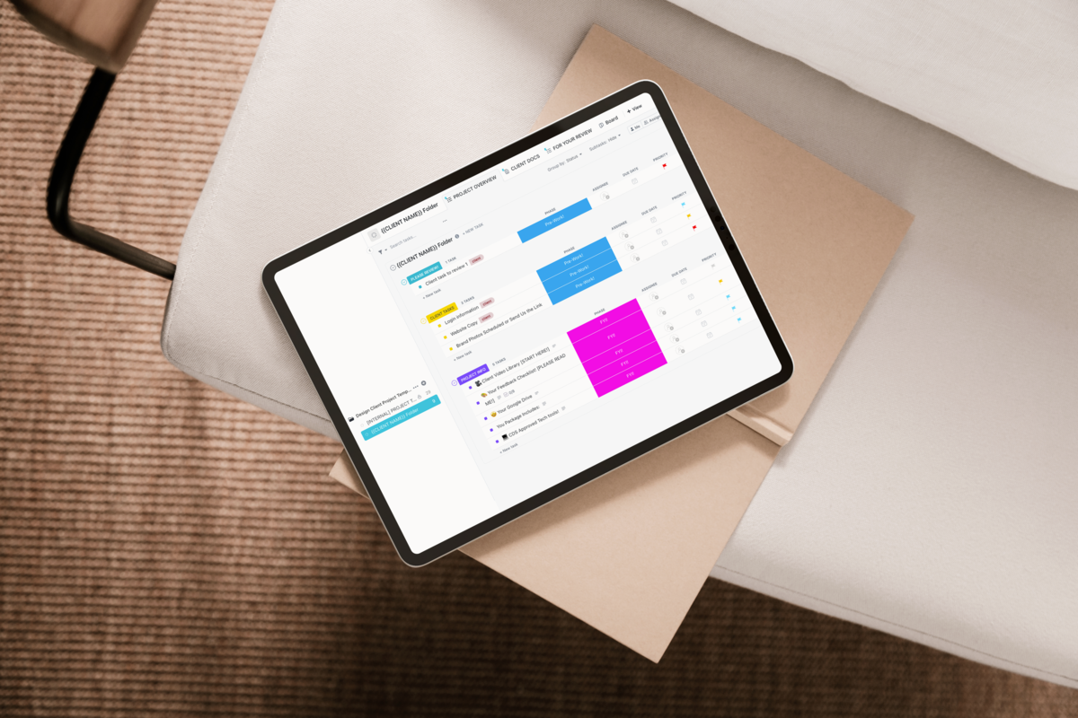 ClickUp Client Folder Template