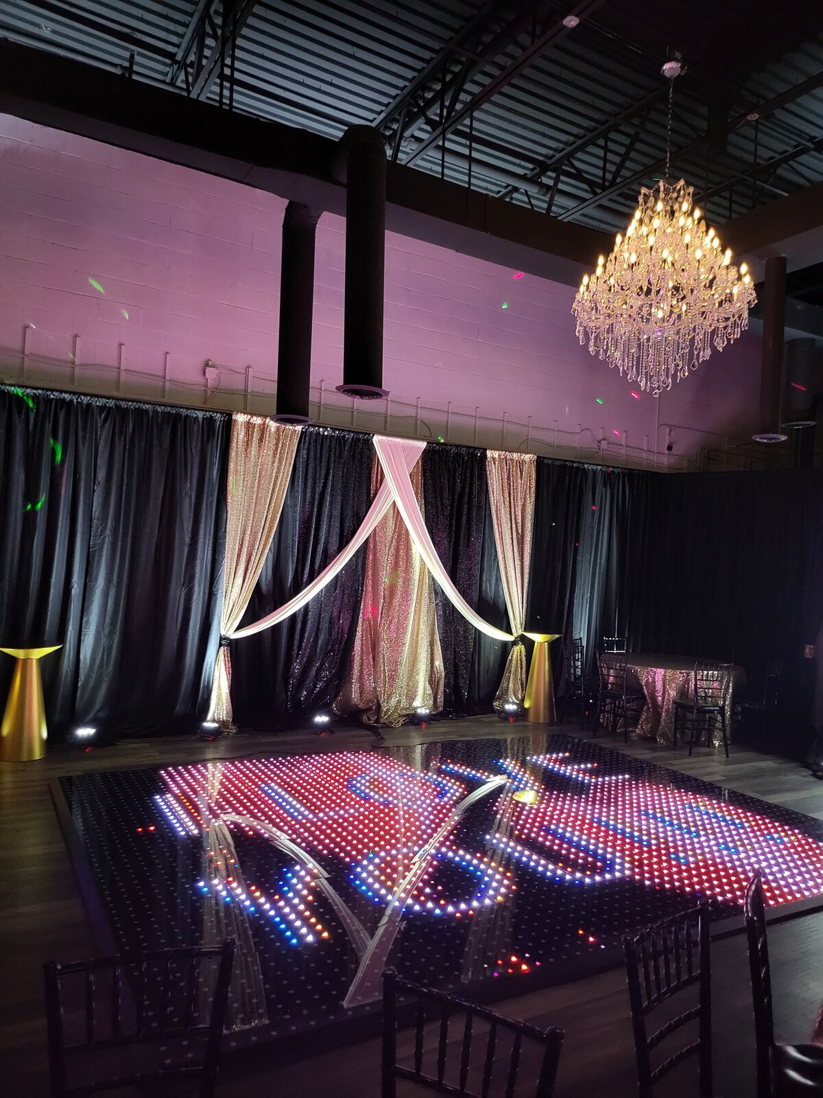 LED Dance Floor Rental in Metro Detroit Event Space