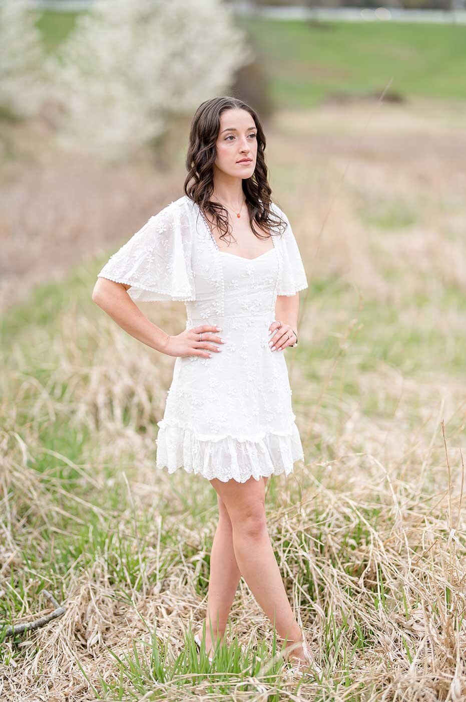 Connecticut senior photo shoot on UCONN campus