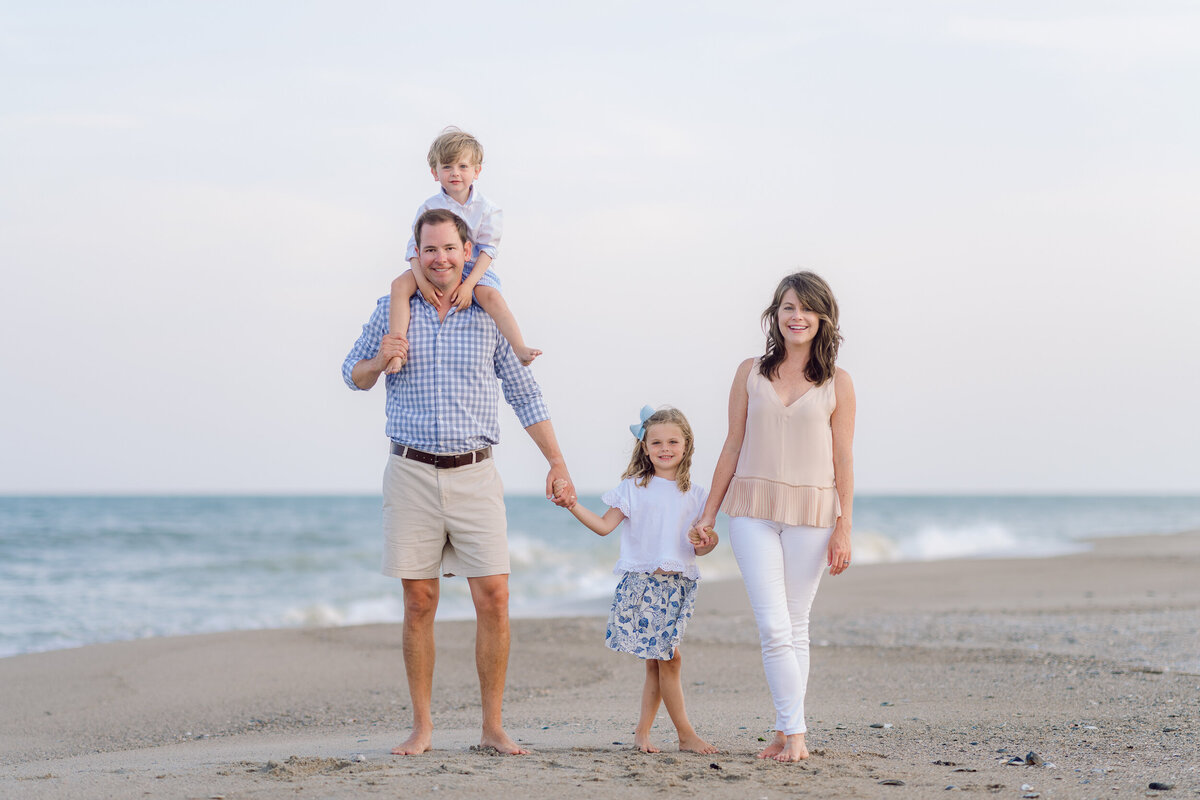 Debordieu Colony Beach Family Portraits with Children -44