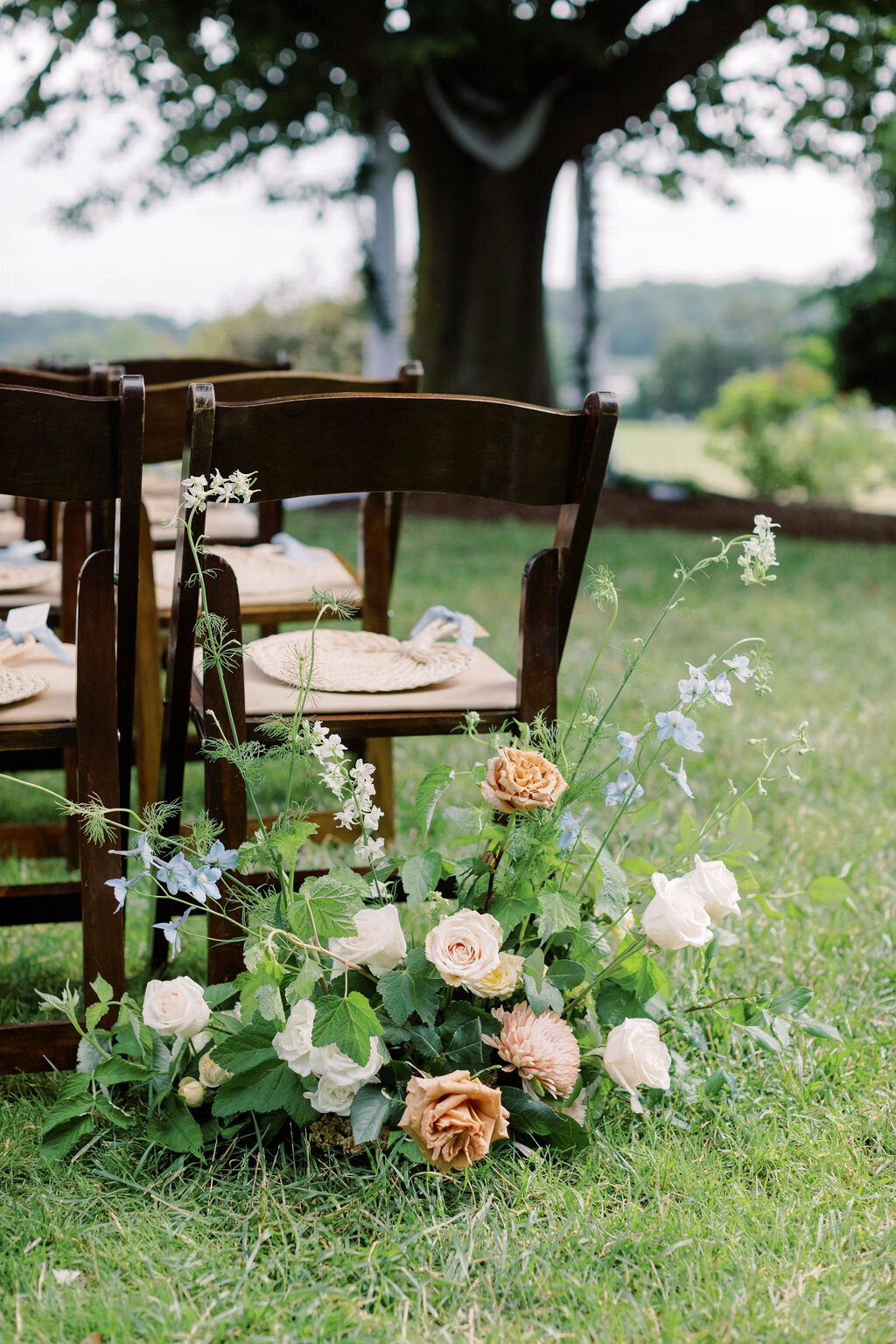 Kate Campbell Floral Summer Tented Wedding at Brittland Estate by Ashley Boyan Photography-4