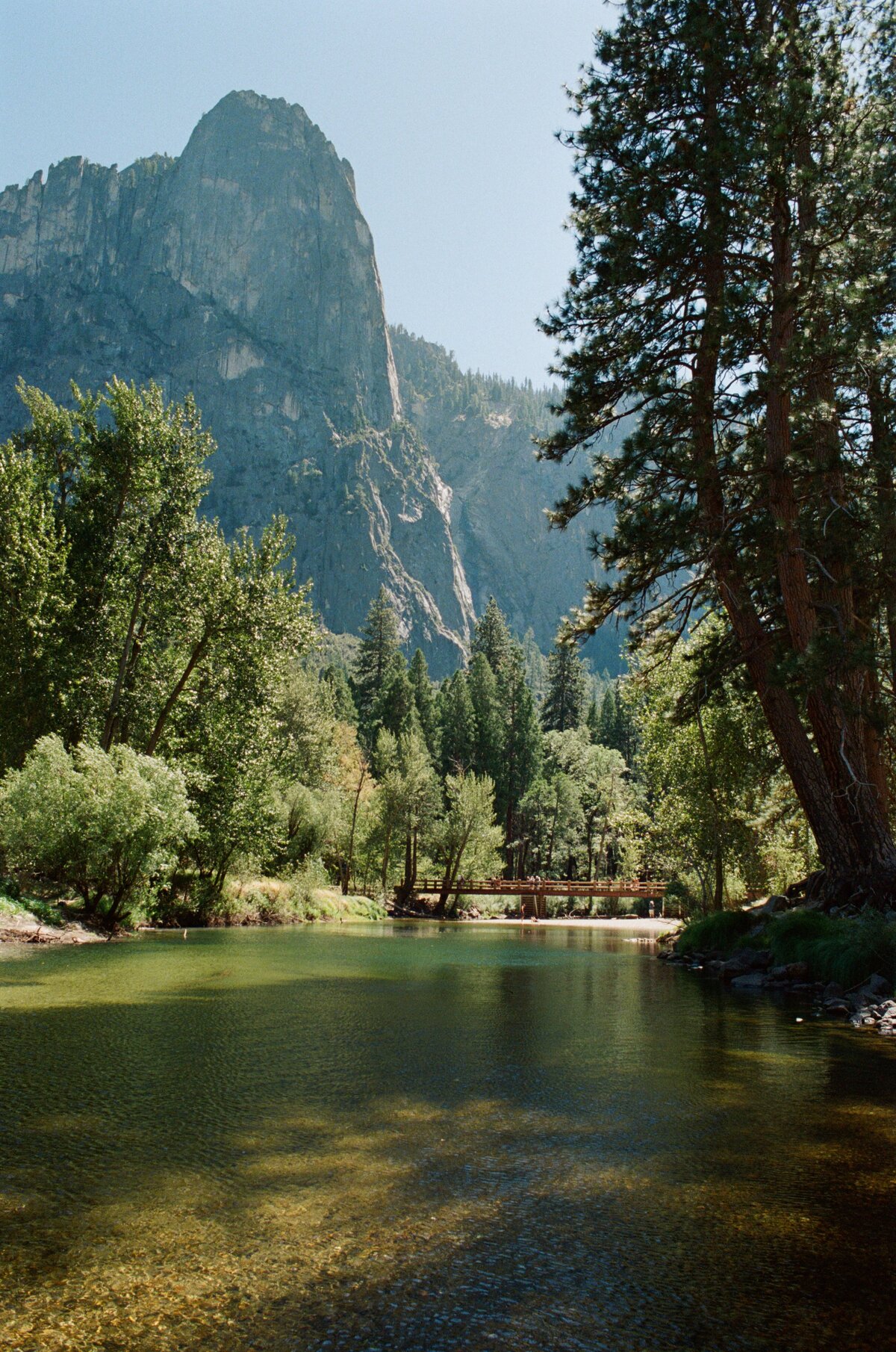 River in Yosemite captured on film by Kate Winters Photography, showcasing the serene beauty and natural landscape in an authentic, documentary style.