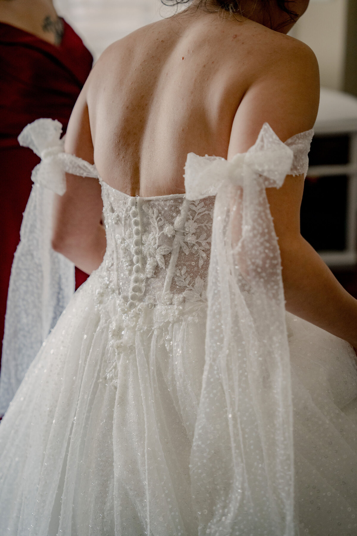 Marie + Tyler Elegant Disney weddings---  3 --- Stunning bridal dress 3