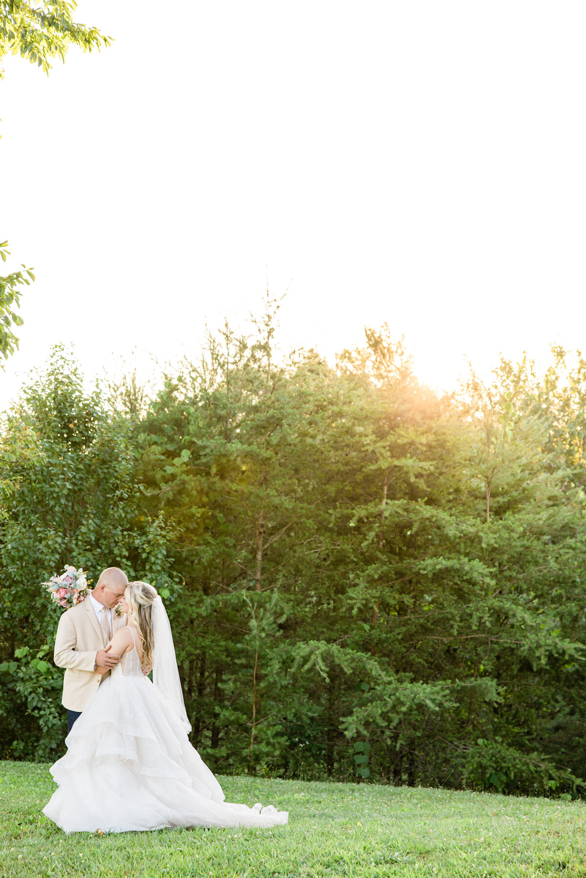 bride and groom portraits at Lewis Farm
