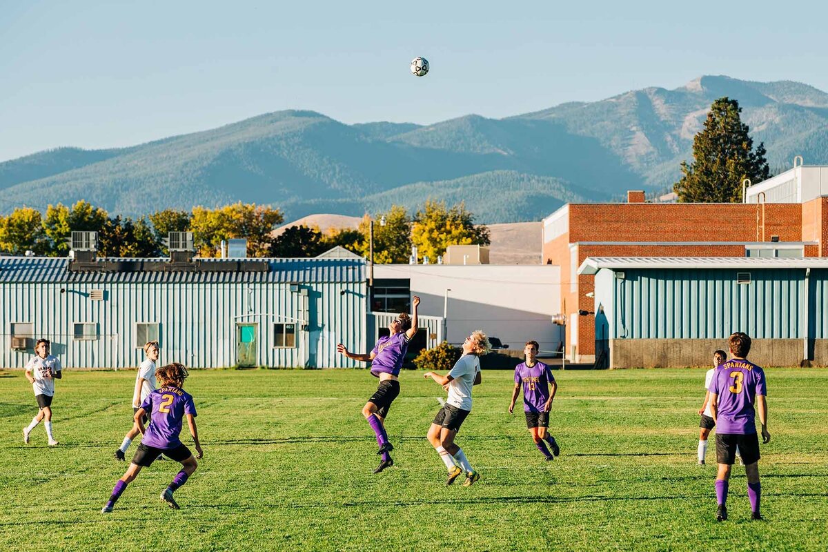 Sentinel High School soccer game in Missoula, MT