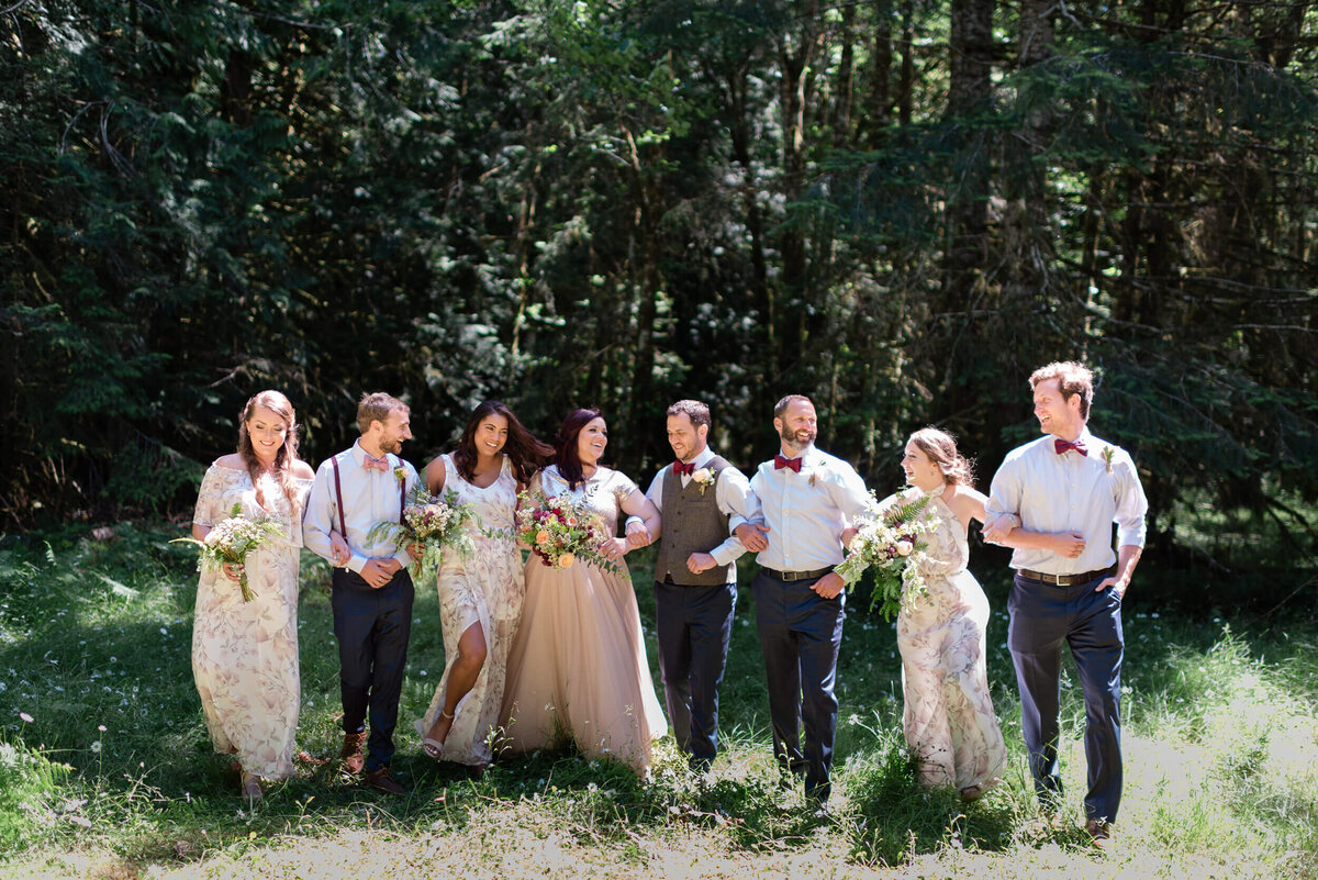 Bridal Party at Nature Bridge Wedding
