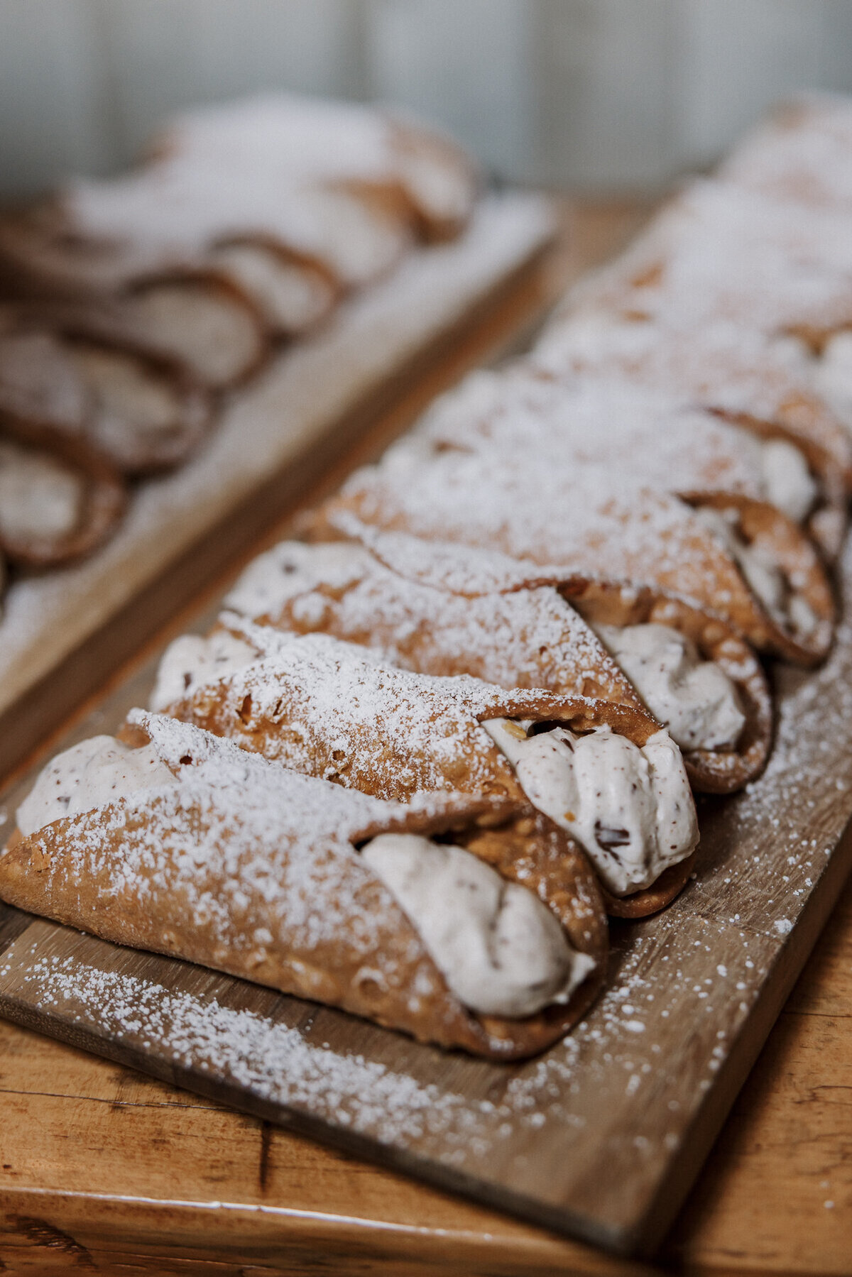 Trani's dockside wedding reception canoli