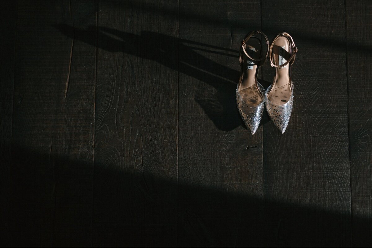 Sequin wedding shoes 