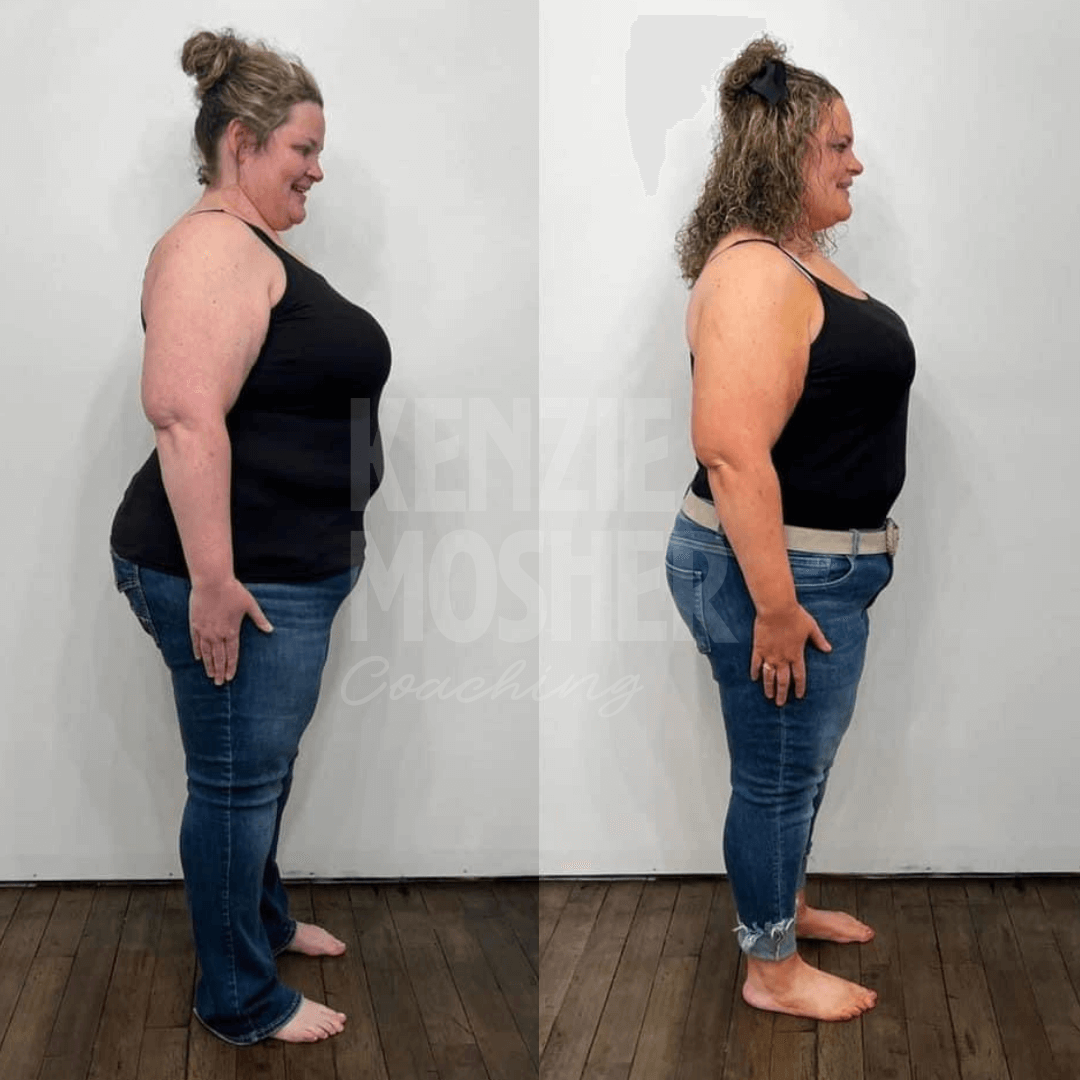 Before and after showing balance in hormones and reduced inflammation.