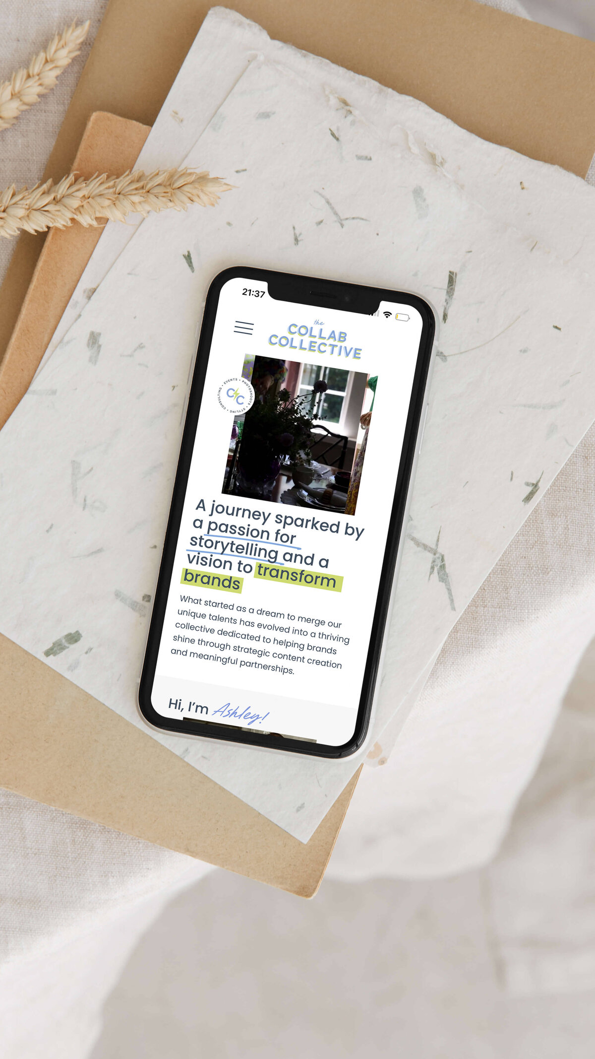 mobile web design for photographers, optimized for usability and seamless client experience