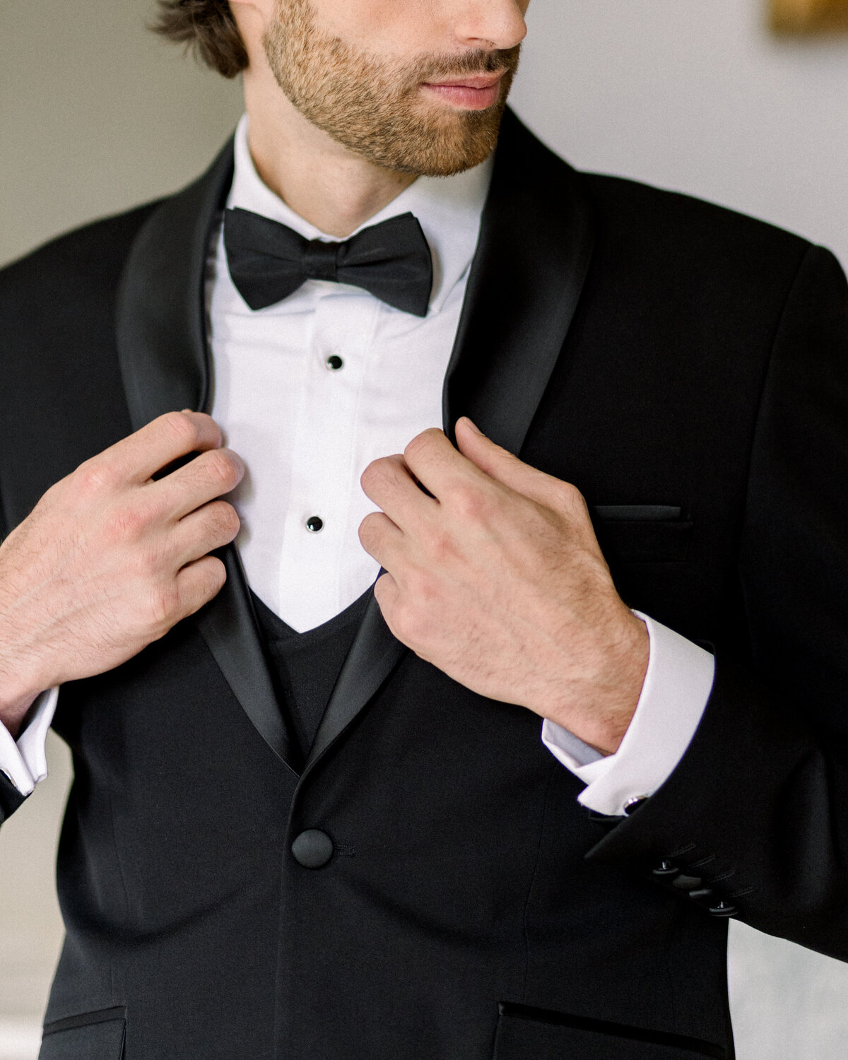 Groom Getting ready