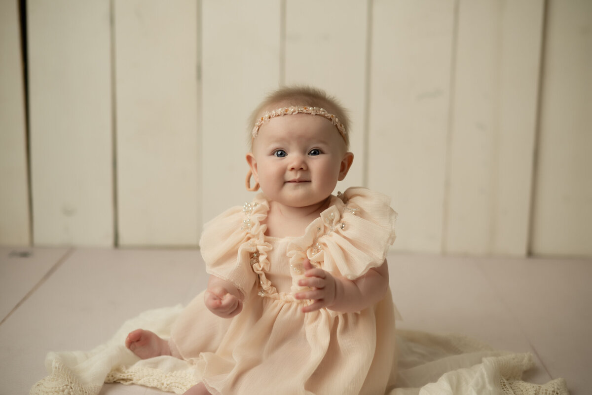 6. month old baby session
