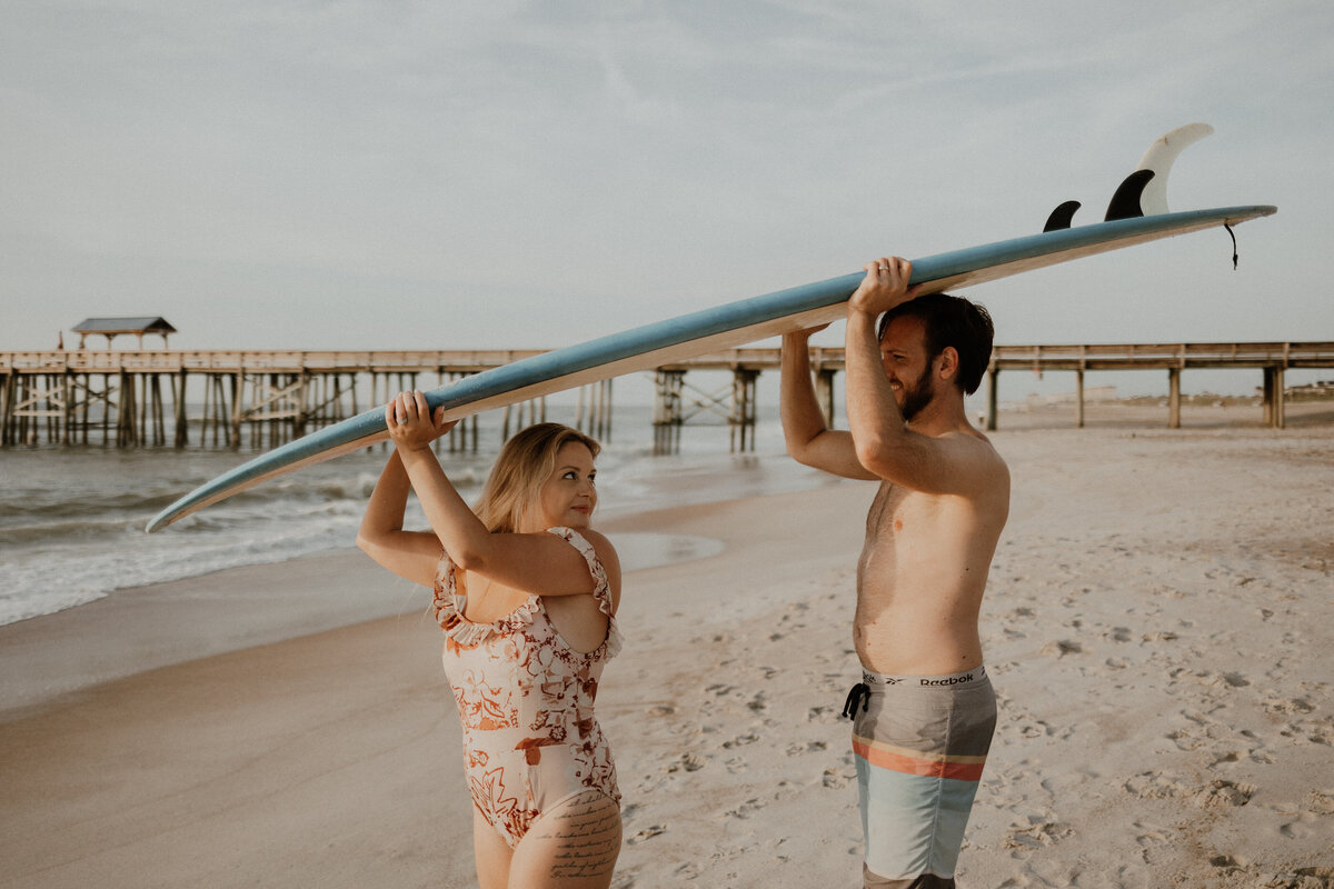 Amelia Island - Surf Couple Photoshoot-236