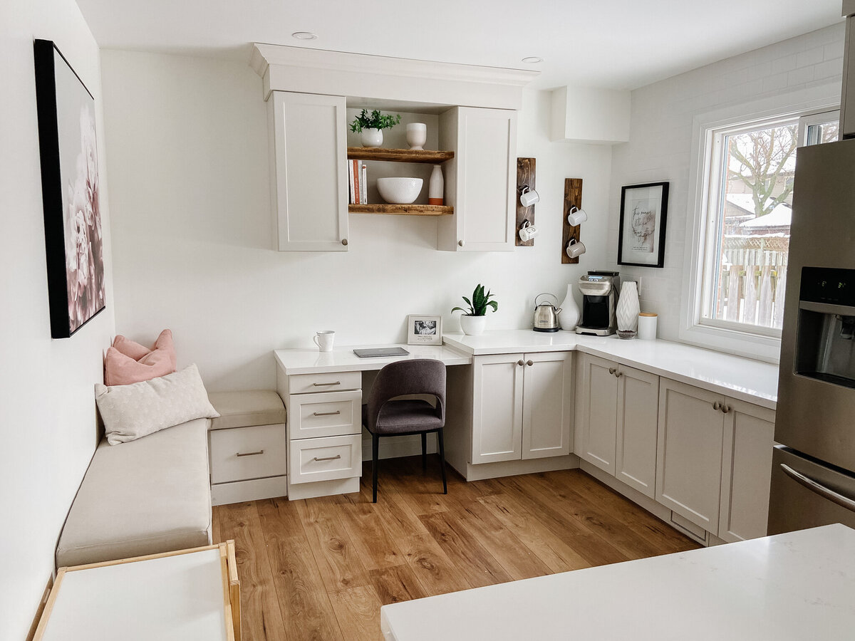 Kitchen Desk and bench 