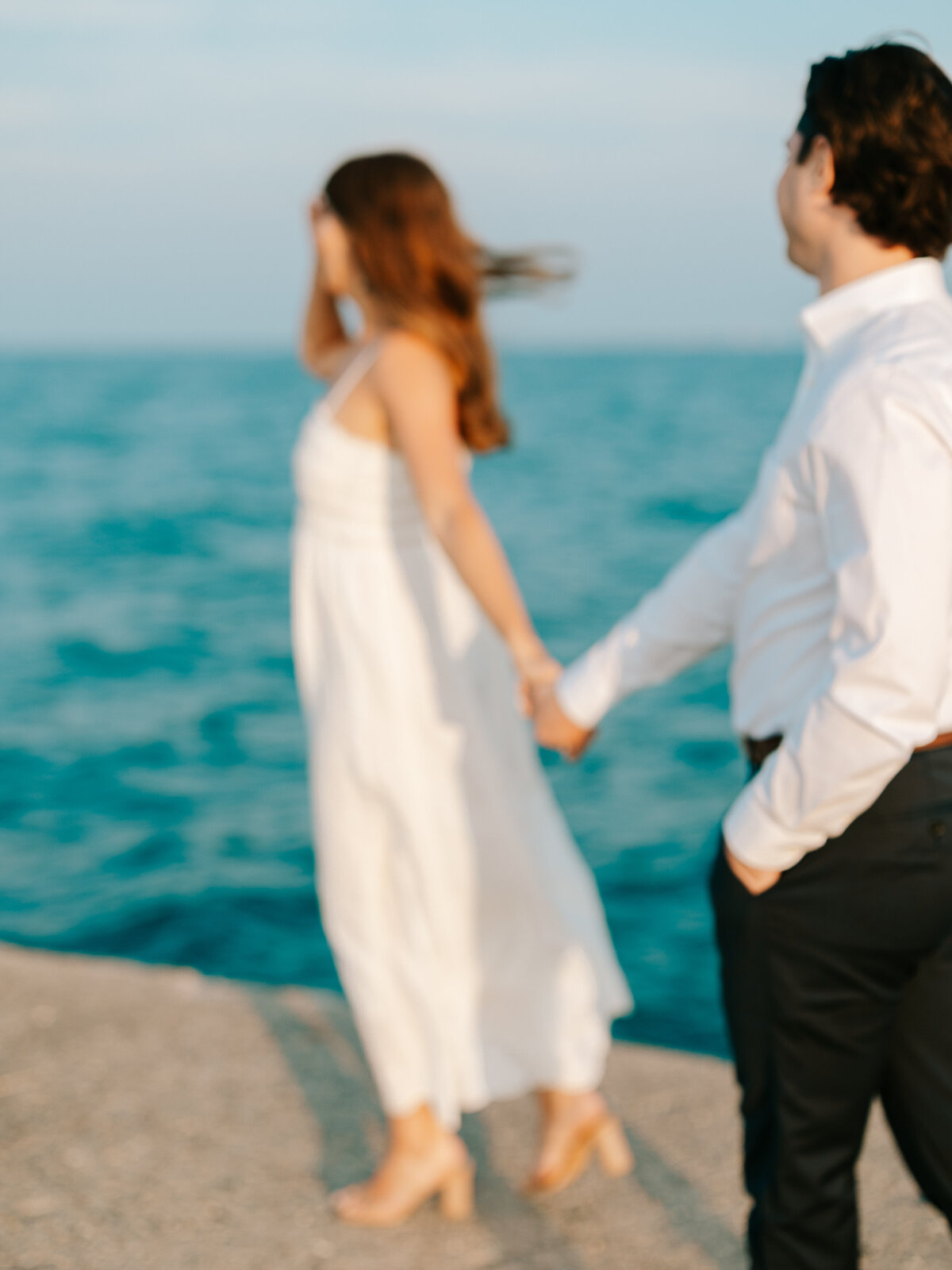 Downtown Chicago Dallas Engagement Photos Colorful Washington Square Park Wrigley North Ave Beach-14