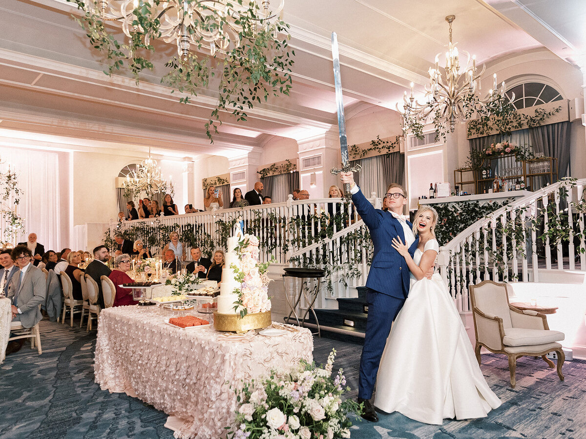 44 - Don Cesar Wedding Cake Cutting - Tampa Bay Wedding Planner