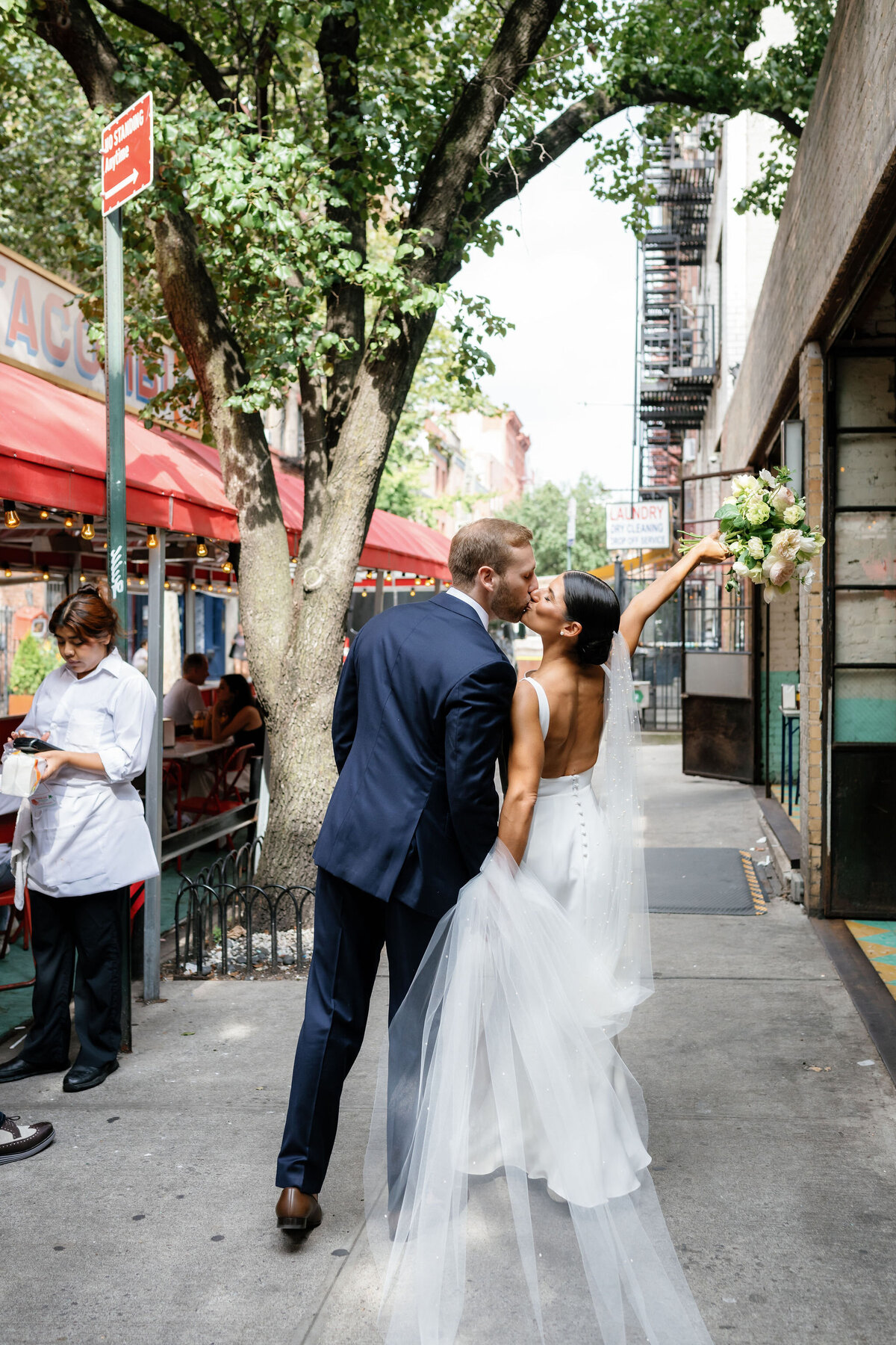 NYC Bride & Groom Portrait by Lisa Blanche Photography