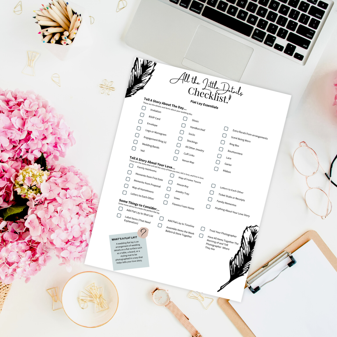 Ultimate Wedding Flatlay Checklist