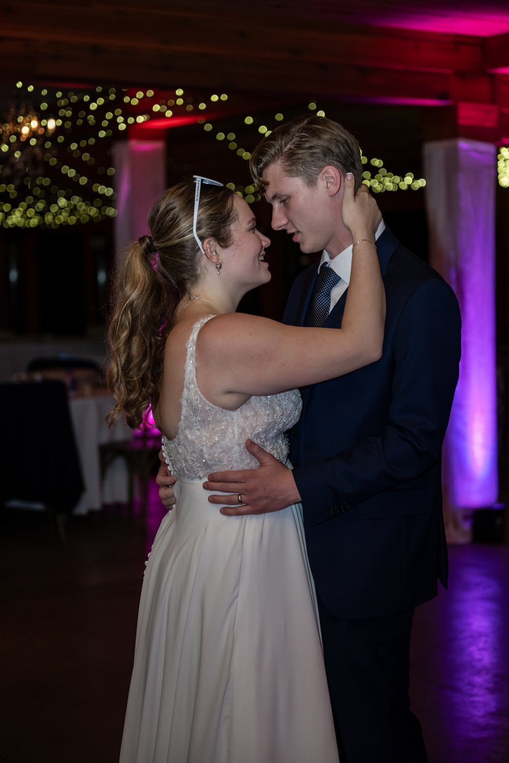 bride and groom private last dance trinity tree farm issaquah wedding venue