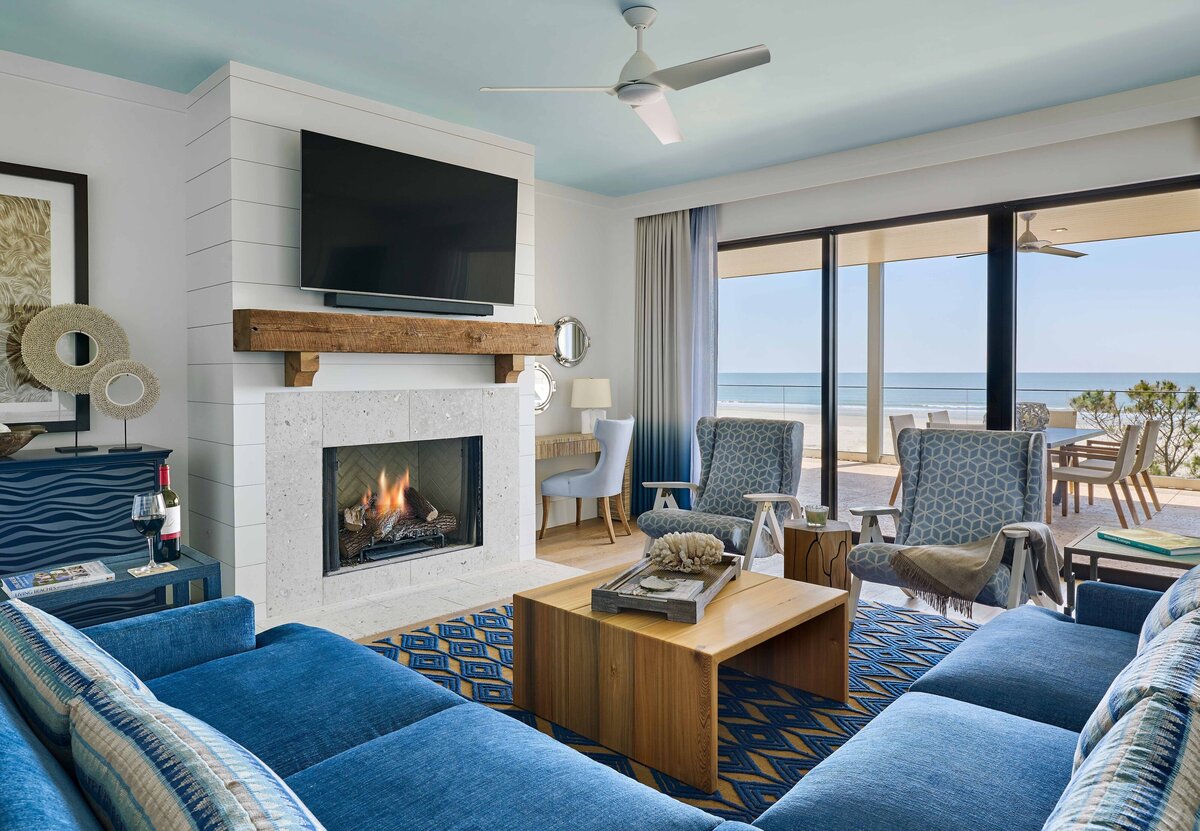 J. Banks Design-Timbers Kiawah-Villa Living Room