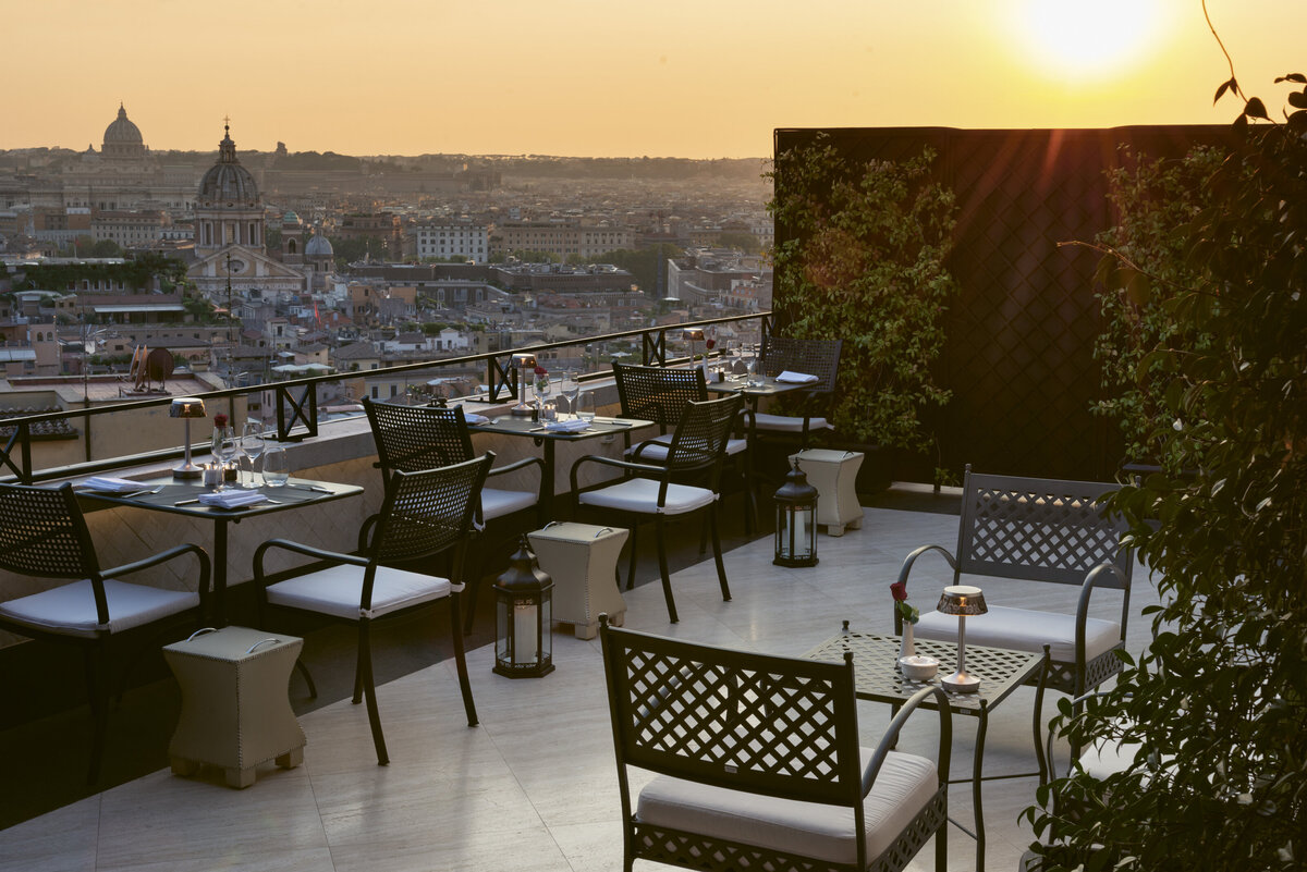 Waterstone - Hotel Hassler - Rome - Italy - Luxury Boutique Hotel - 7 floor Terrace - Hassler Roma 