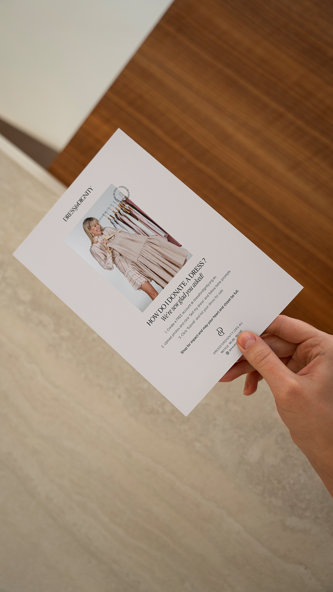 B Brand Marketing_DressForDignity_Flyer