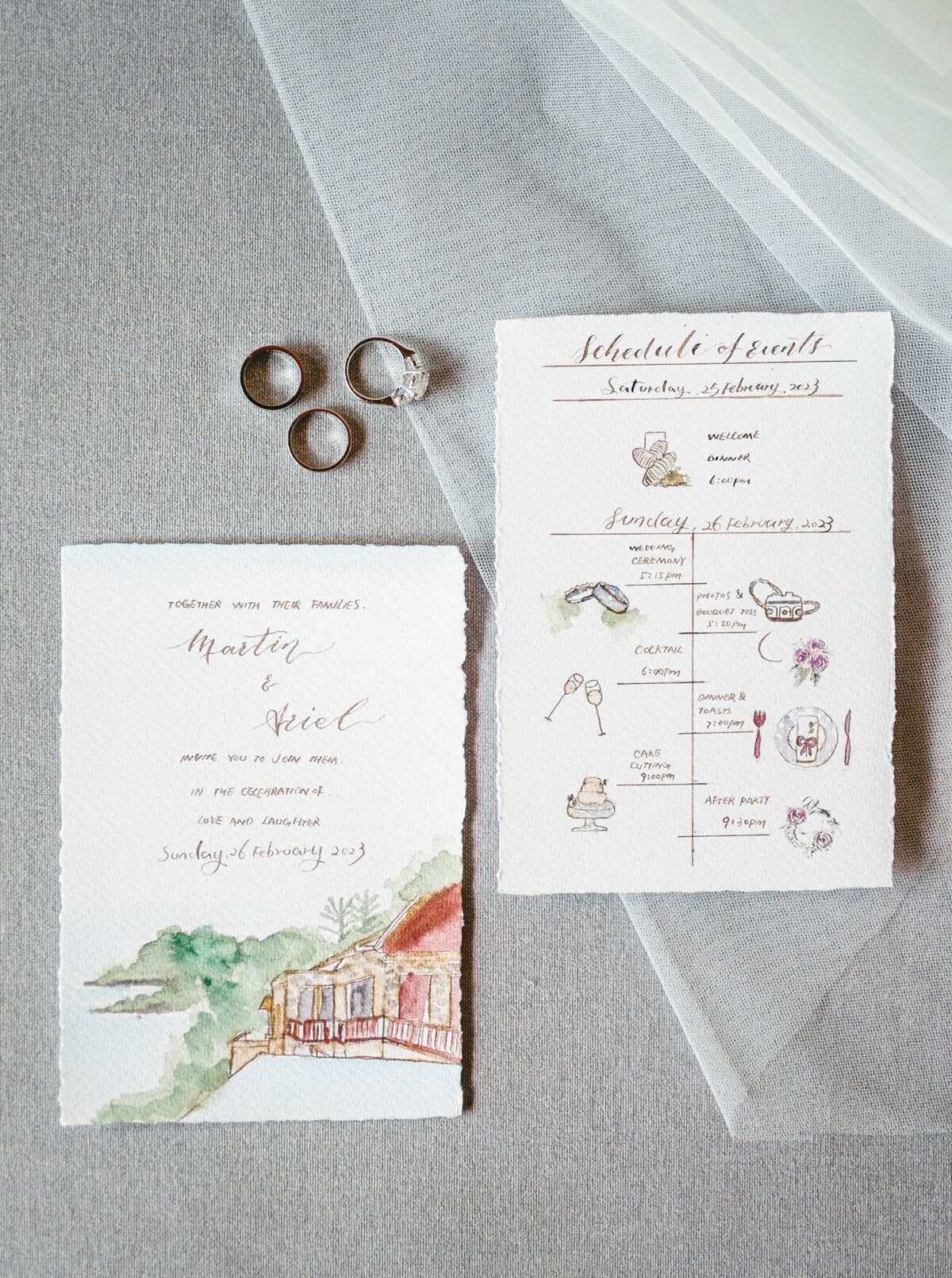 Watercolor Wedding Stationery