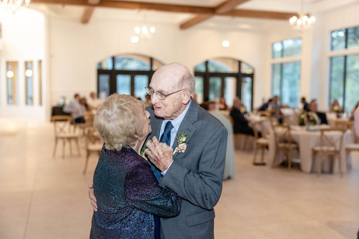 older couple dances at The Preserve at Canyon Lake wedding ceremony