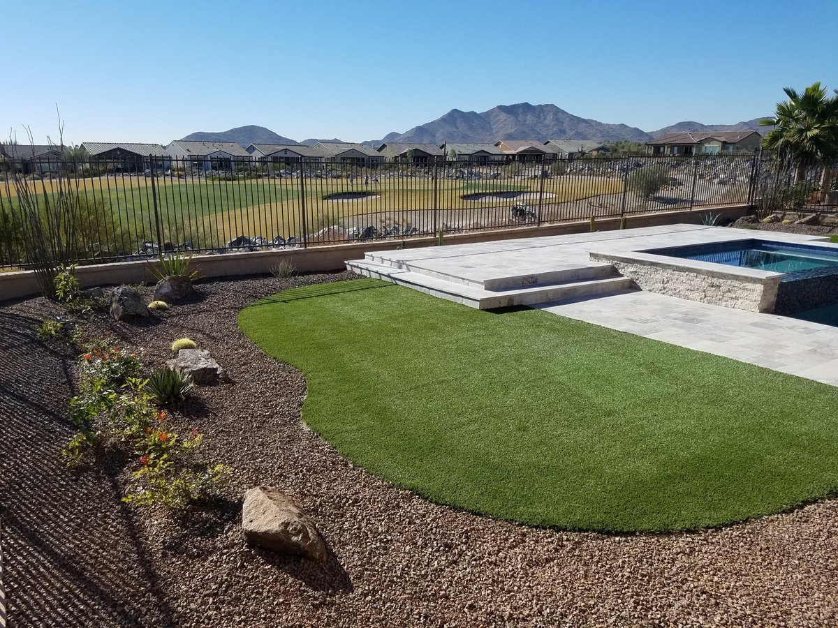 An example of TKS Solutions AZ landscaping project.