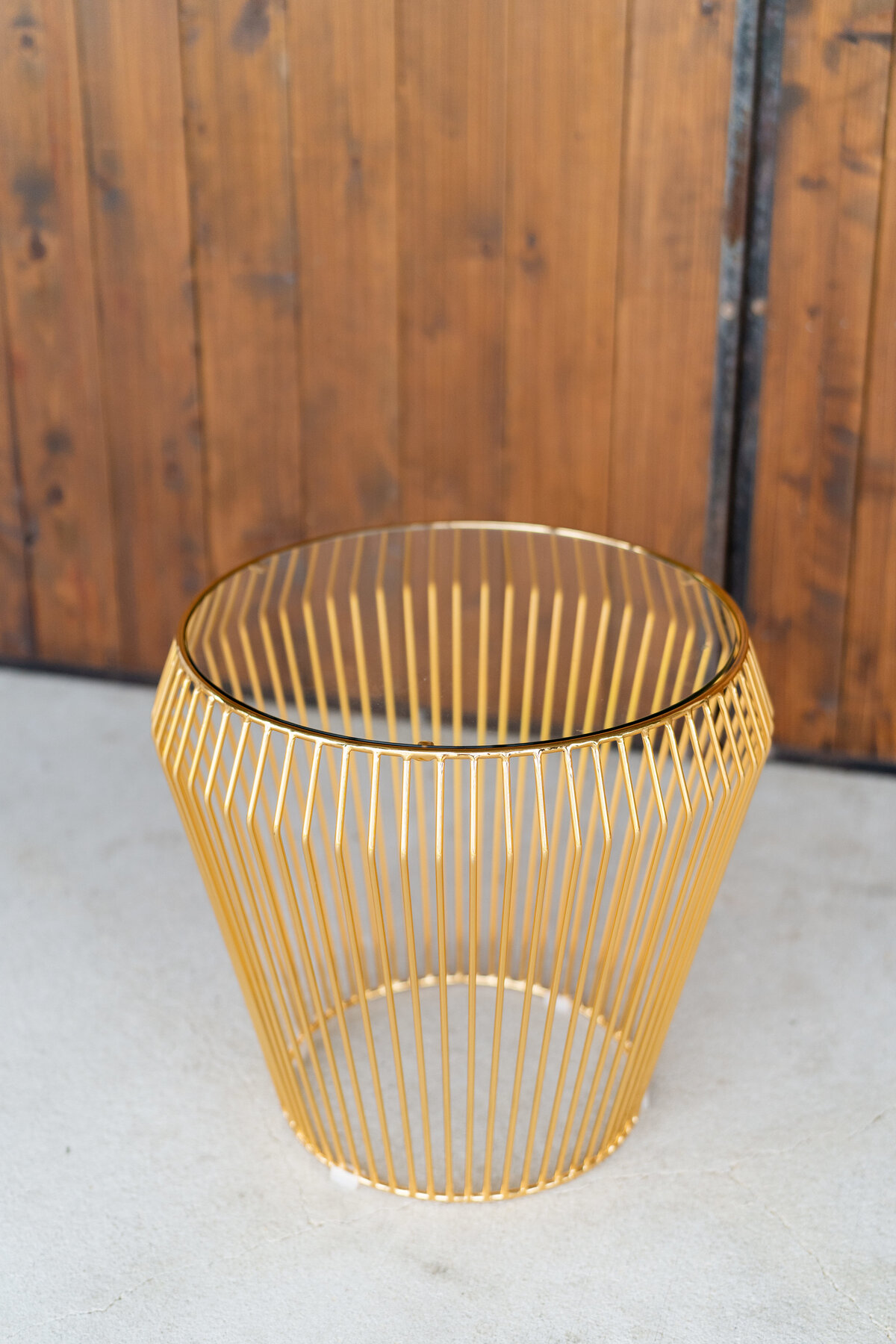 Modern Gold Accent Table