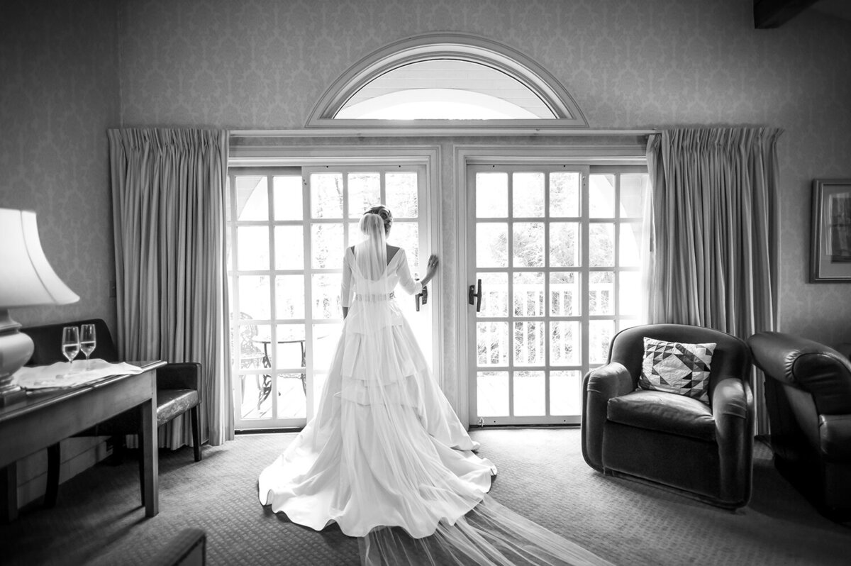 Bridal Portrait in the bridal suite at the Great Hall at the Bedford Village Inn in Bedford, NH Artifact Images