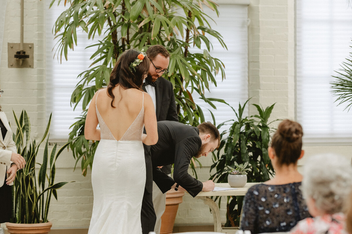 documentary photographer garden greenhouse wedding-108