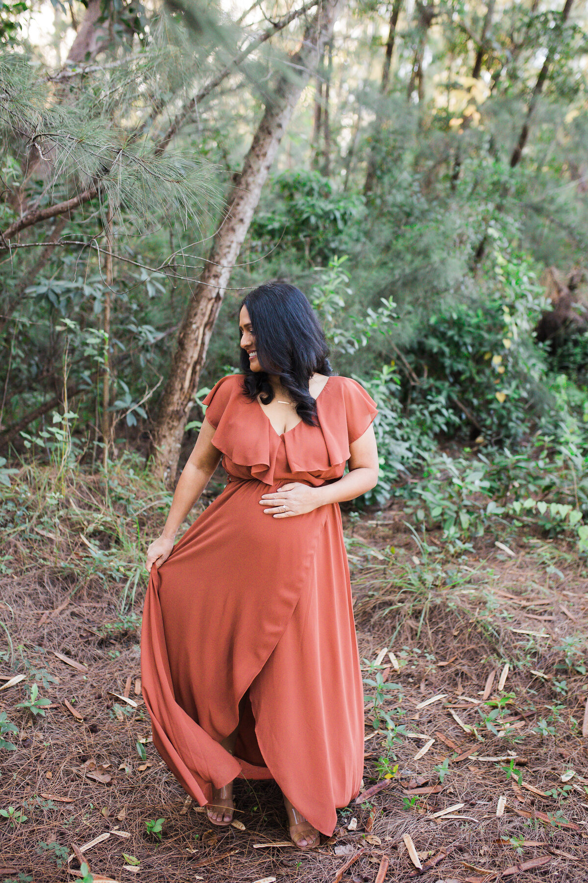 Boho Maternity Session Miami Nature Lifestyle Session Woodsy Maternity photos pregnancy photograph