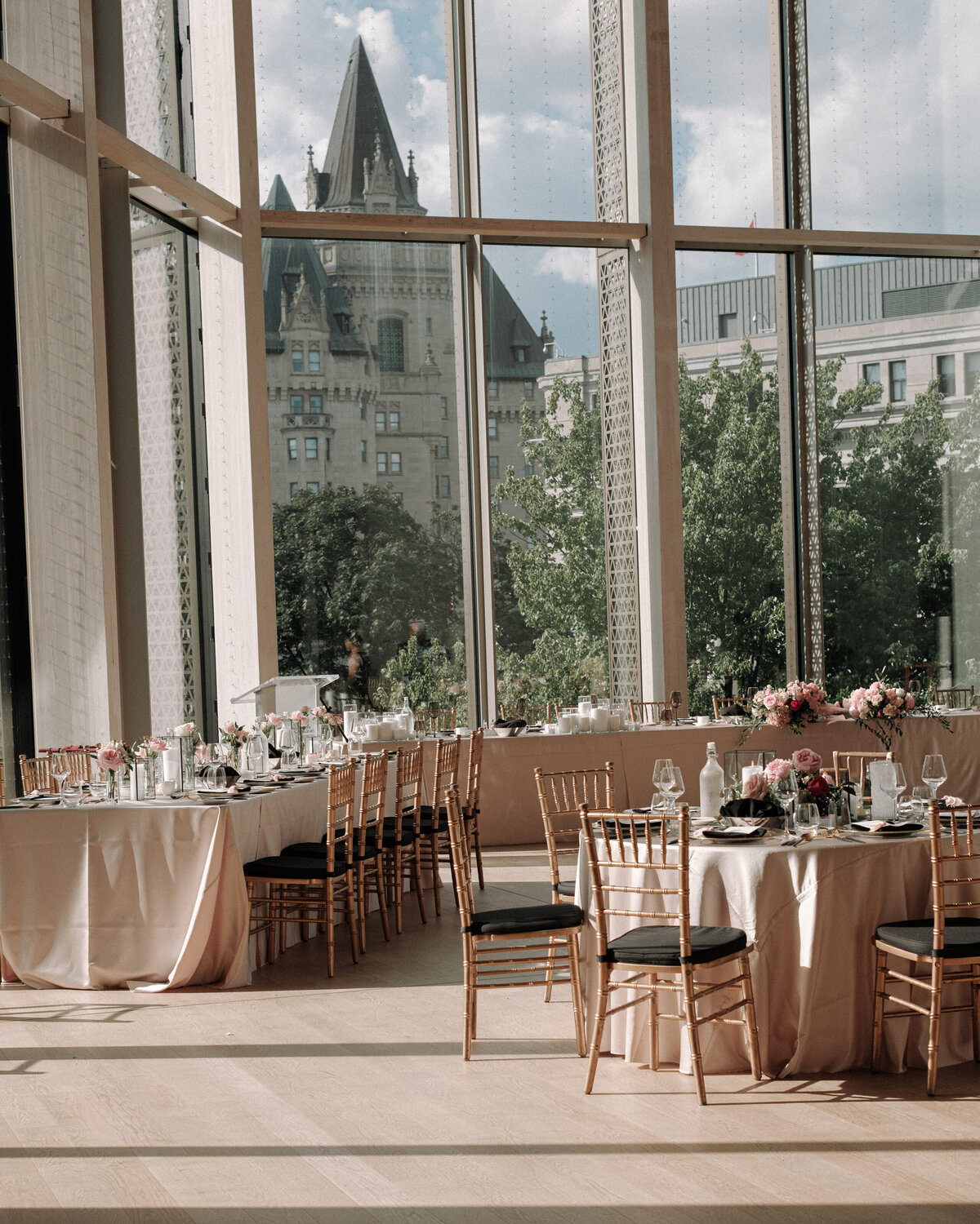 national arts center reception details as you can see the fairmont in the back
