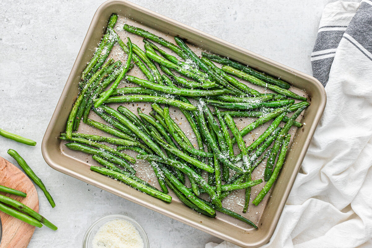 Roasted Green Beans - Parm & Basil-5