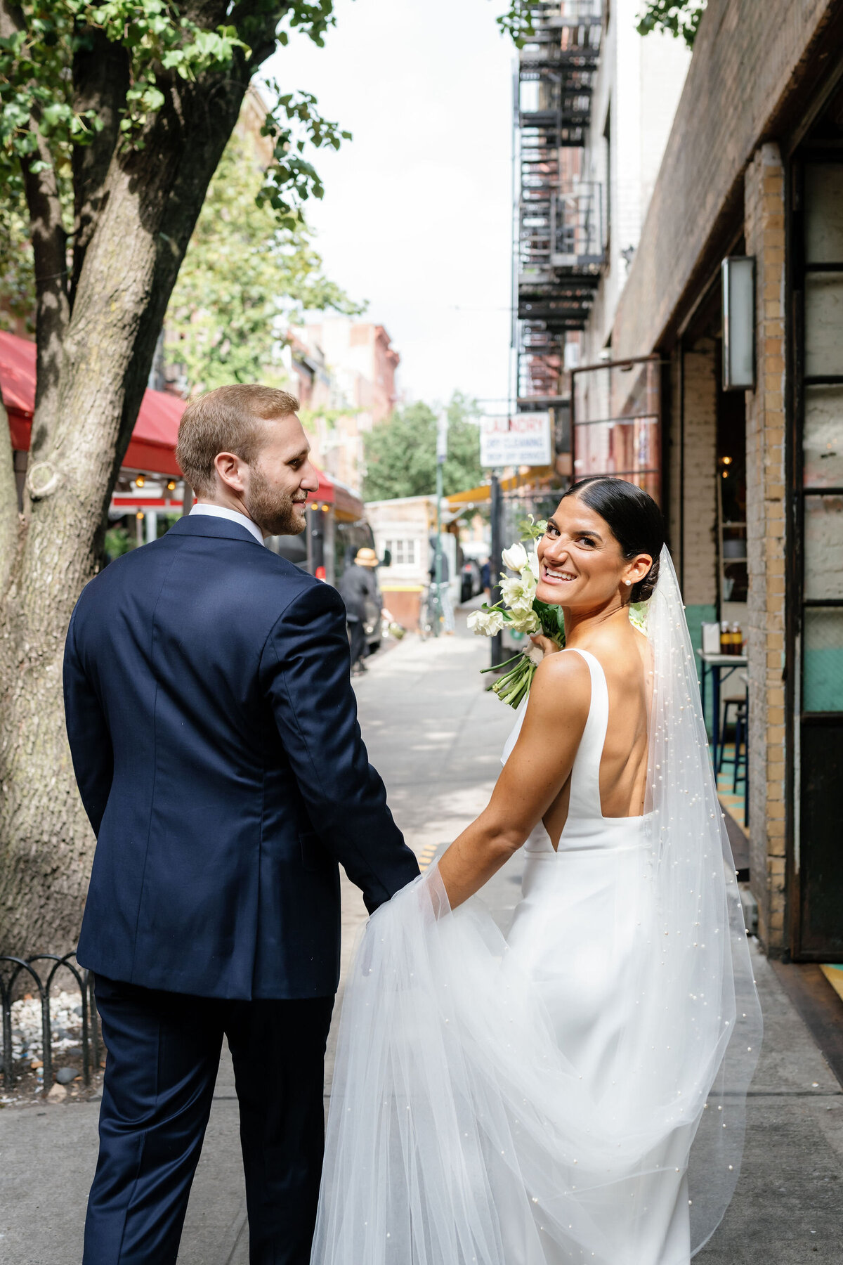 NYC Bride & Groom Portrait by Lisa Blanche Photography