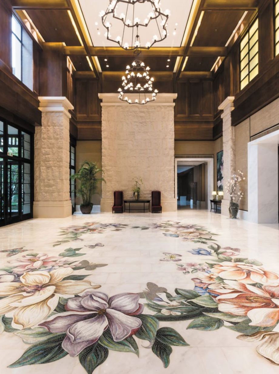 custom floor mosaic