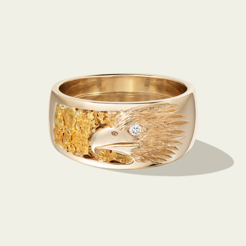 eagle-and-gold-nugget-ring-carved-mens-jewellery-band