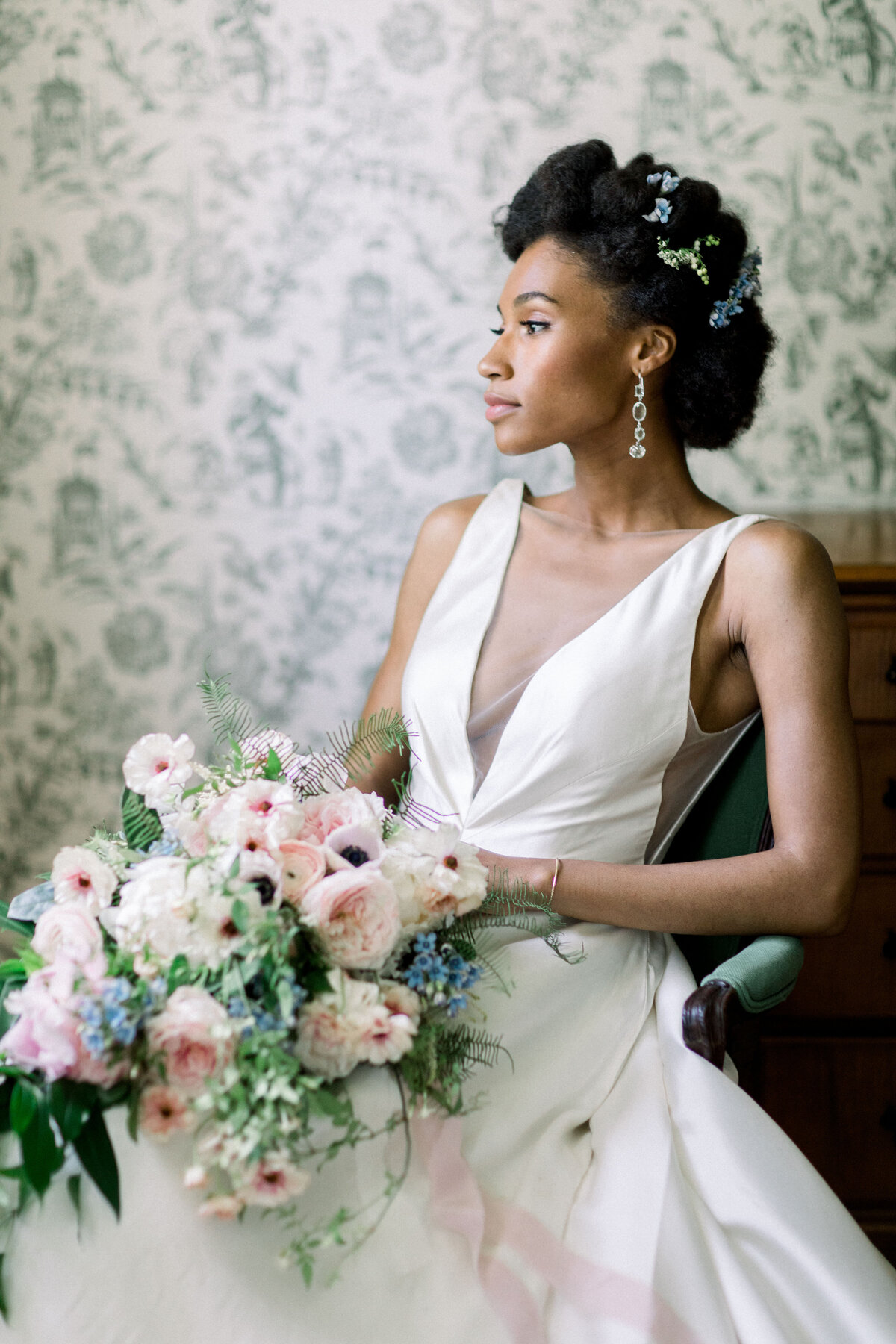 Bride in Jenny Yoo Wedding Gown