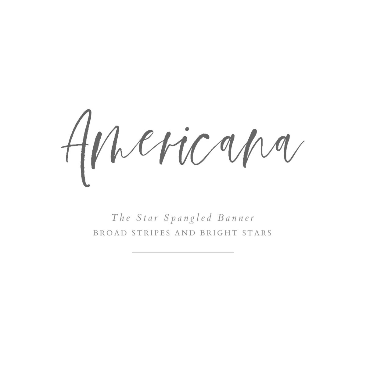Americana_Title Page