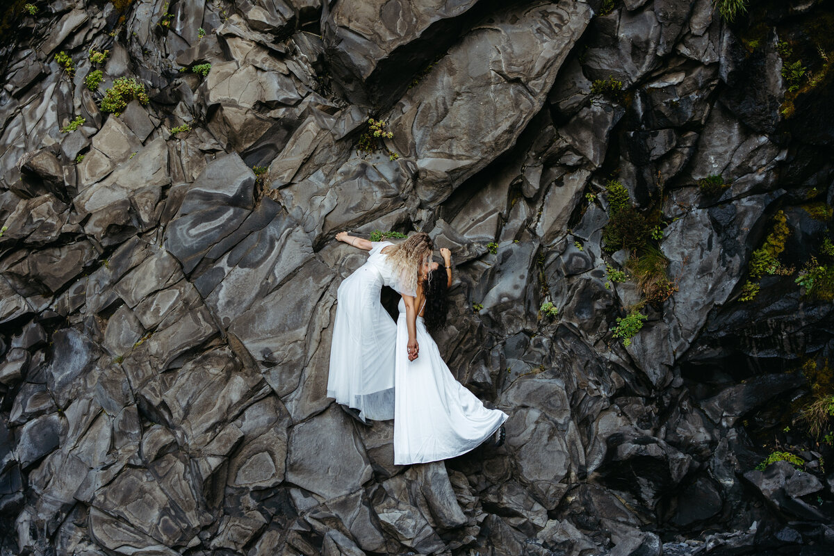 Black Sand Beach Iceland Elopement