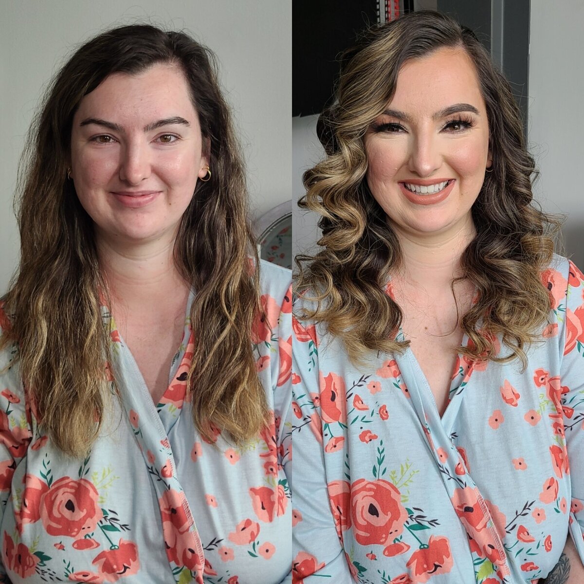 before and after boudoir photoshoot