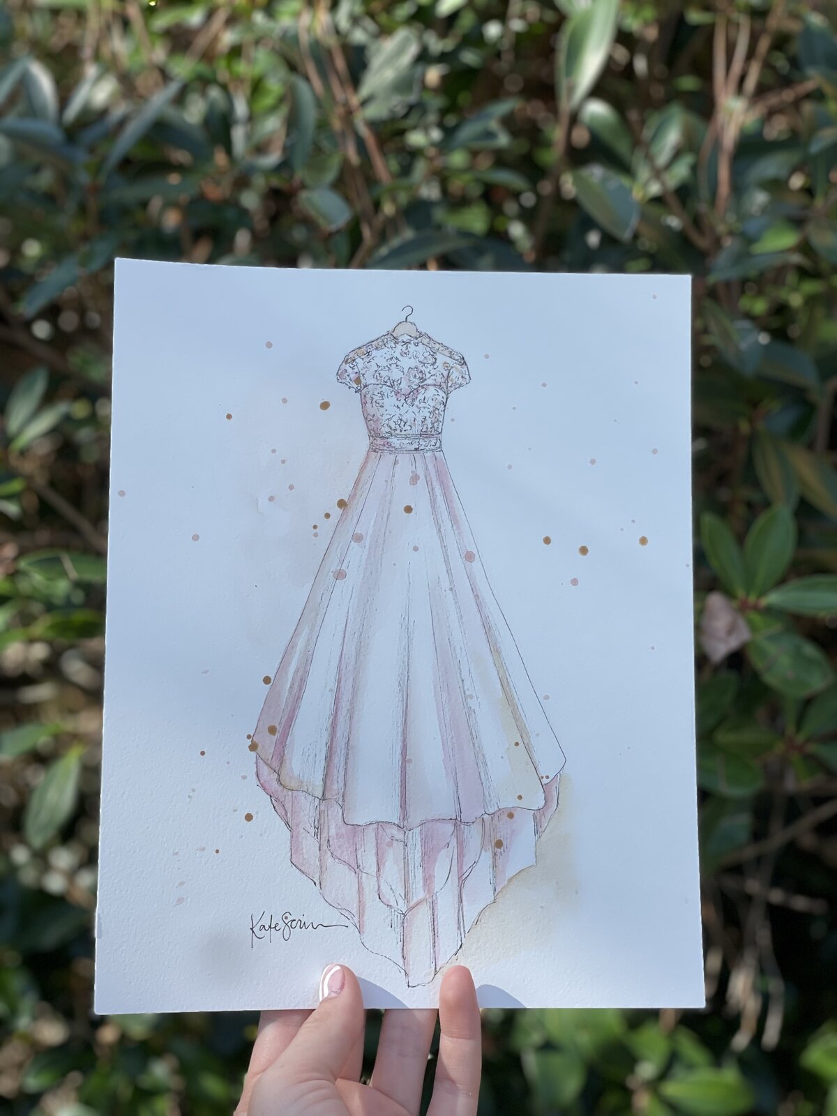 wedding dress illustration