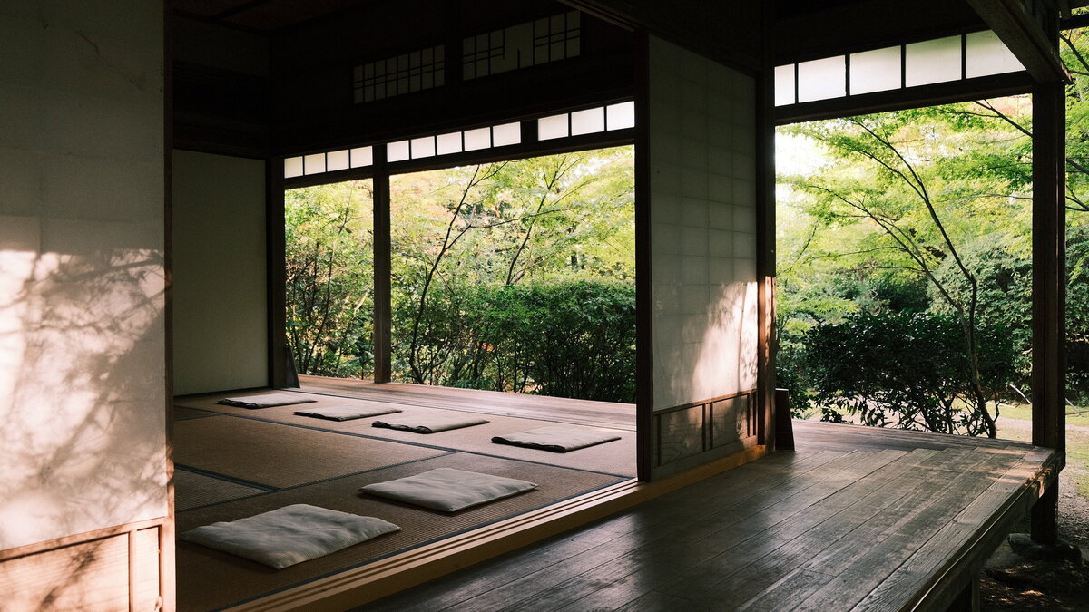 A photo of a place to meditate in Takaguchidera Temple in Kyoto, Japan