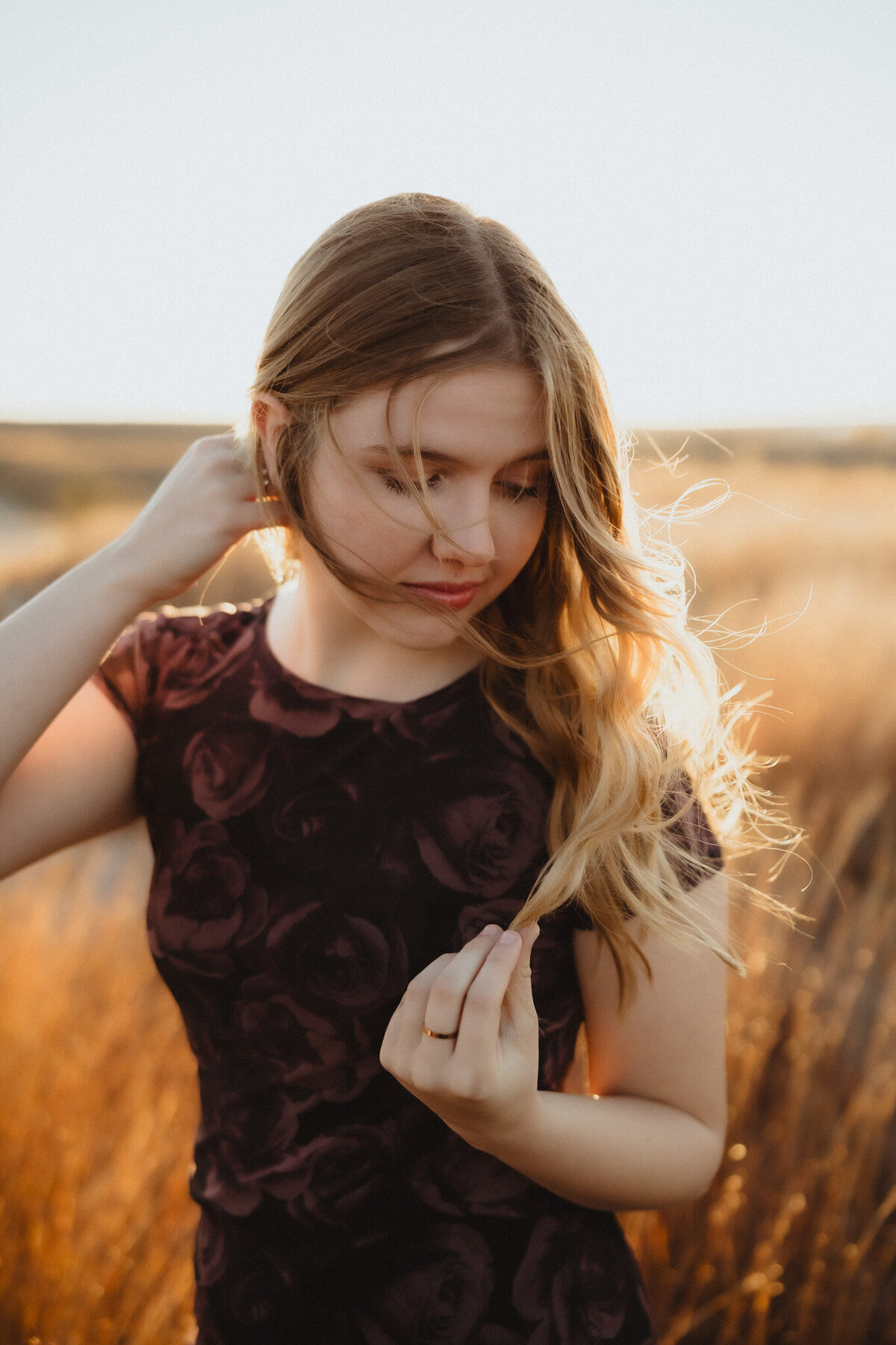 WINDY KANSAS SENIOR SESSION