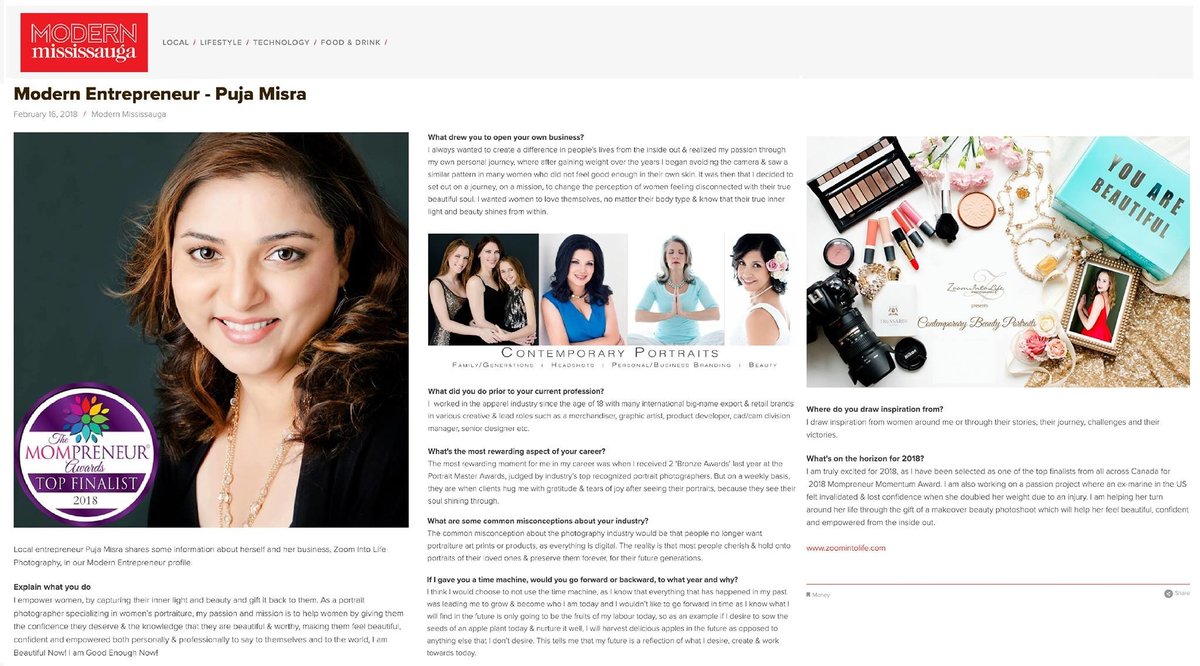 Portrait Photographer specialising in women's portraits offering Personal Branding, Business Branding, Headshots, Makeover Photoshoots in Mississauga, Oakville, Milton, Burlington, Toronto, GTA