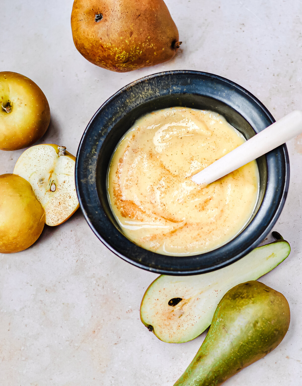 apple and ear purre with kefir and collagenbaby weaning recipe boobtofood_